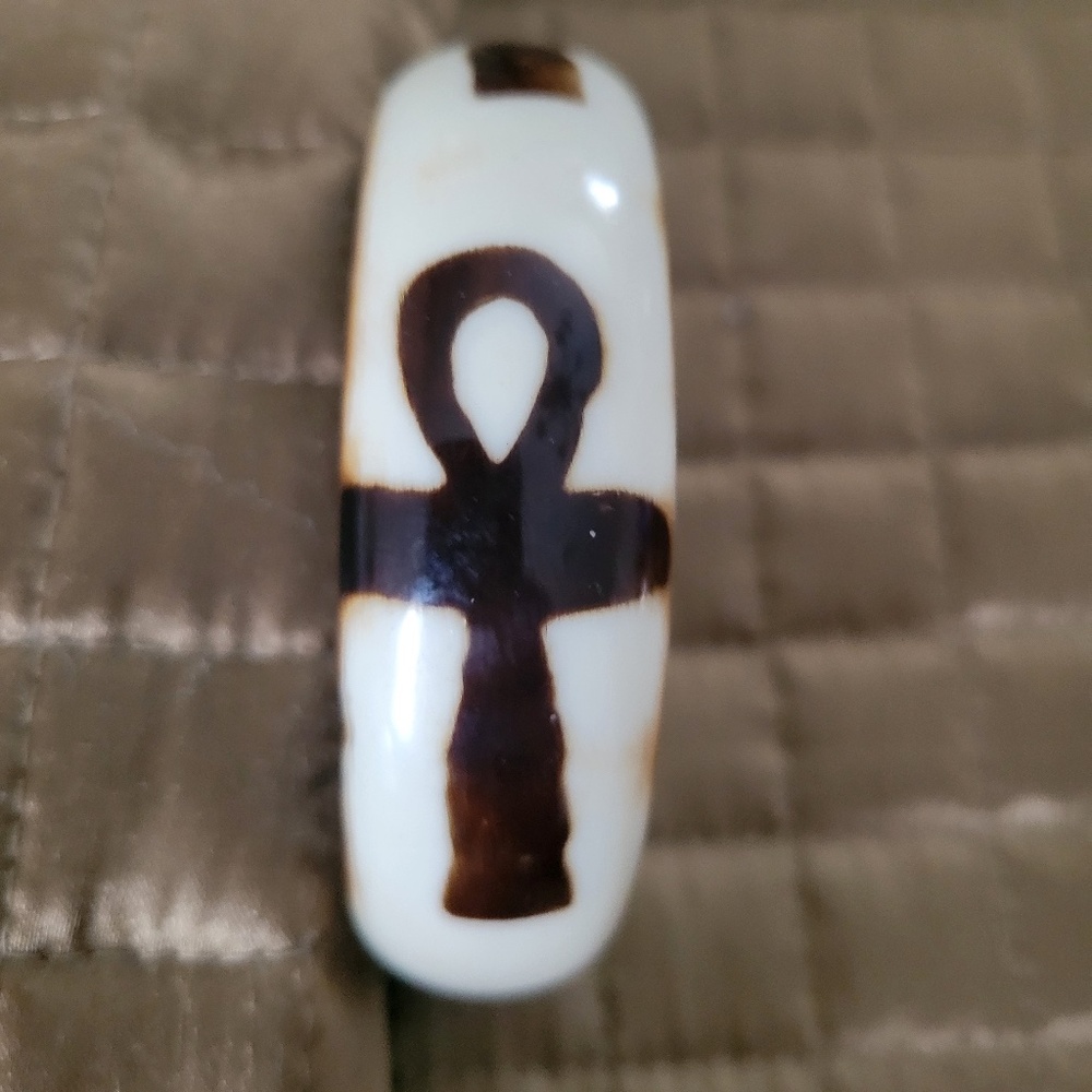 Gorgeous Unisex Egyptian Ankh Bangle 1" Wide  Inspired By Ancient Symbolism